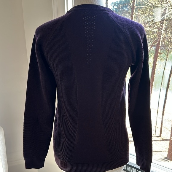 Lululemon Black Cherry Simply Wool Sweater, Size 8, Like New Condition - Picture 8 of 10